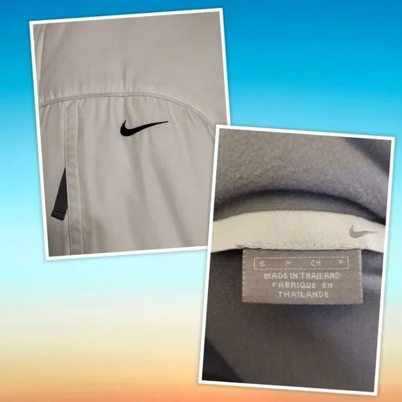 Nike insulated winter parka size small with removable hood and adjustable cuffes